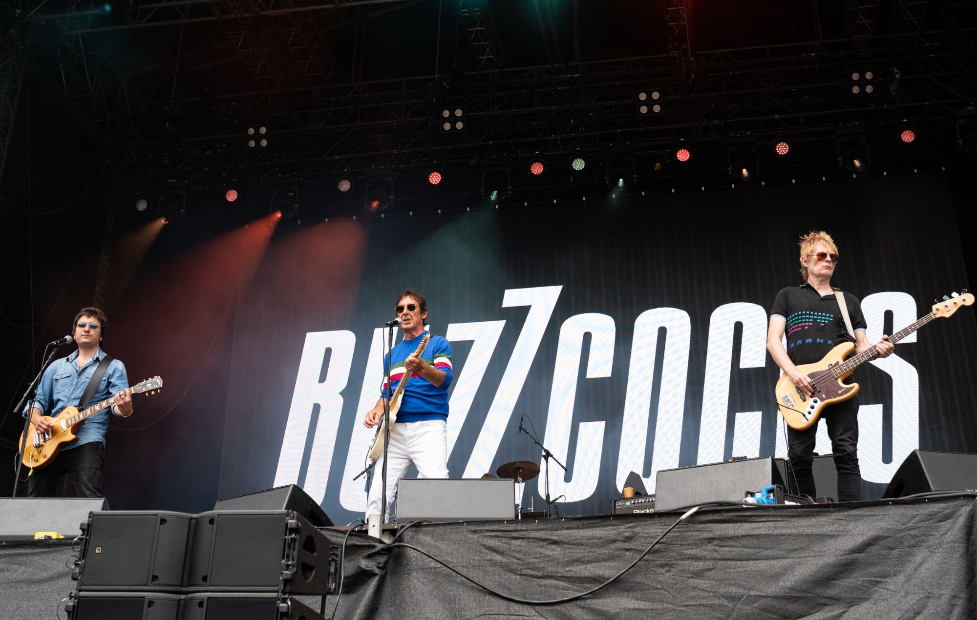 Mani Perazzoli, Steve Diggle and Chris Remington of Buzzcocks perform at Dog Day Afternoon Festival 2023