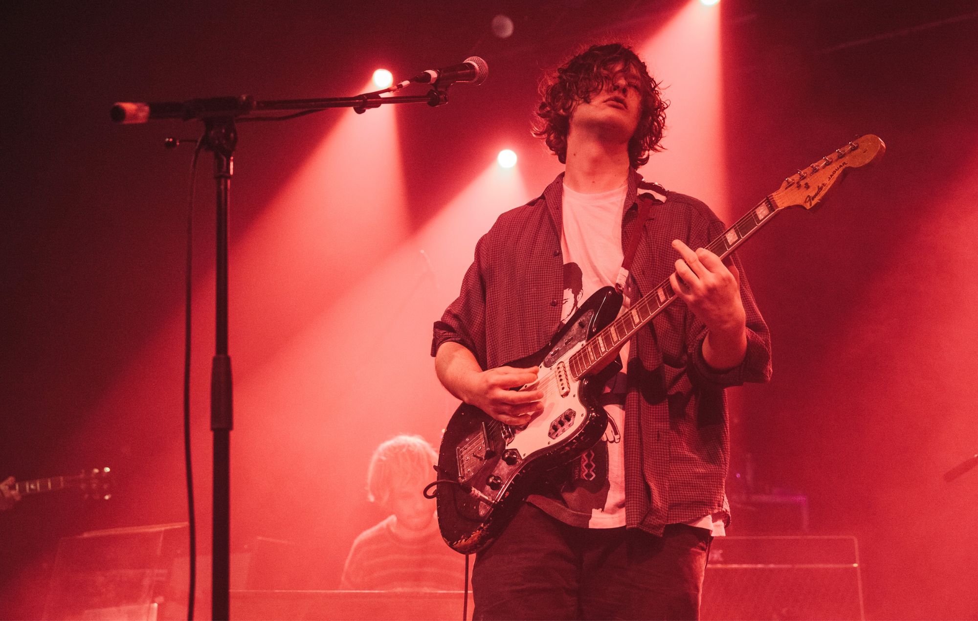 Bill Ryder-Jones performs on stage at Electric Brixton in London, England.