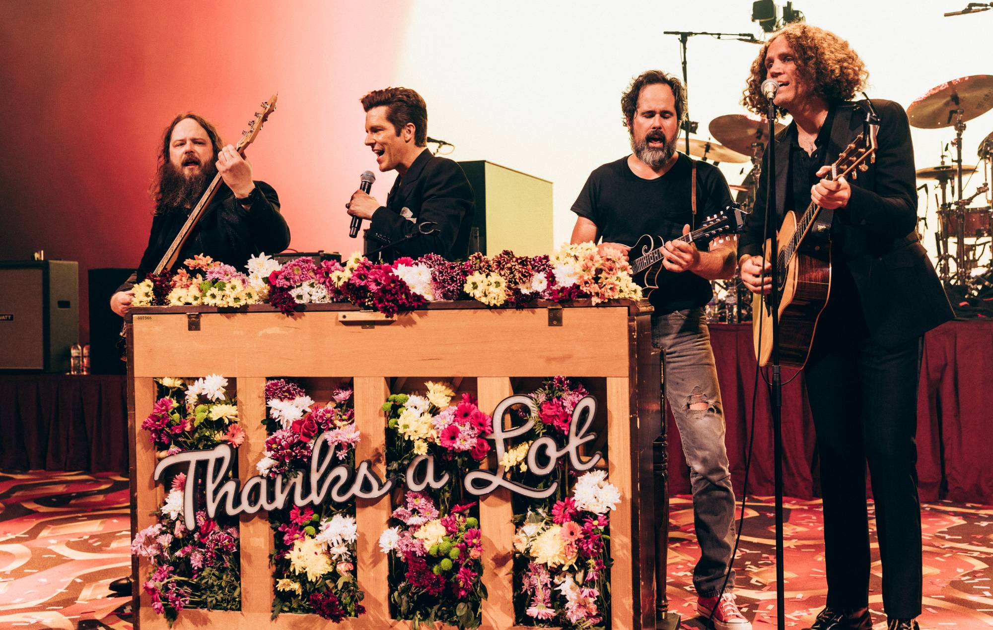 The Killers live at The O2 in London on Thursday July 4. Credit: Chris Phelps